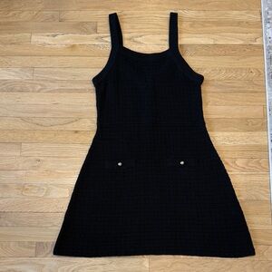 H&M Black Knit Mini Dress